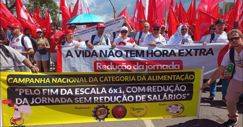 CONTAC reforça mobilização pelo fim da escala 6×1 e redução da jornada de trabalho